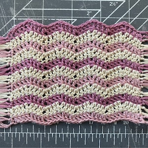 Handmade Mini Afghan Blanket for your dollhouse, book nook or diorama