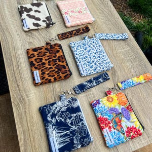 Keychain Wallet | Wristlet | Credit Card Holder | Handmade | Card, Coin Pouch