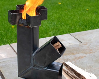 Wood Burning Rocket Stove - Camping, Travel, Outdoor