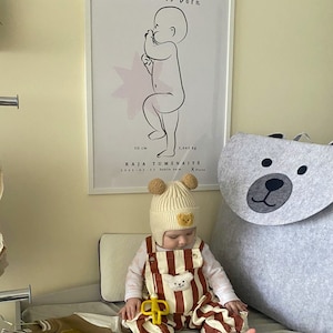 Personalisierter Geburtsdruck Neues Babydruck Personalisiertes Baby Geburtsplakat Personalisierter Druck Geburtsanzeige Kinderzimmerdekodruck Kundenspezifisches Baby