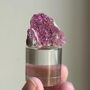 Vibrant Pink Cobalt Calcite Specimen, Hot Pink Cobaltoan Calcite on Matrix