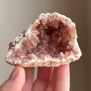 You Choose One (1) High Quality Pink Amethyst Geode, Raw Pink Amethyst Geode from Argentina, Pink Amethyst Cluster