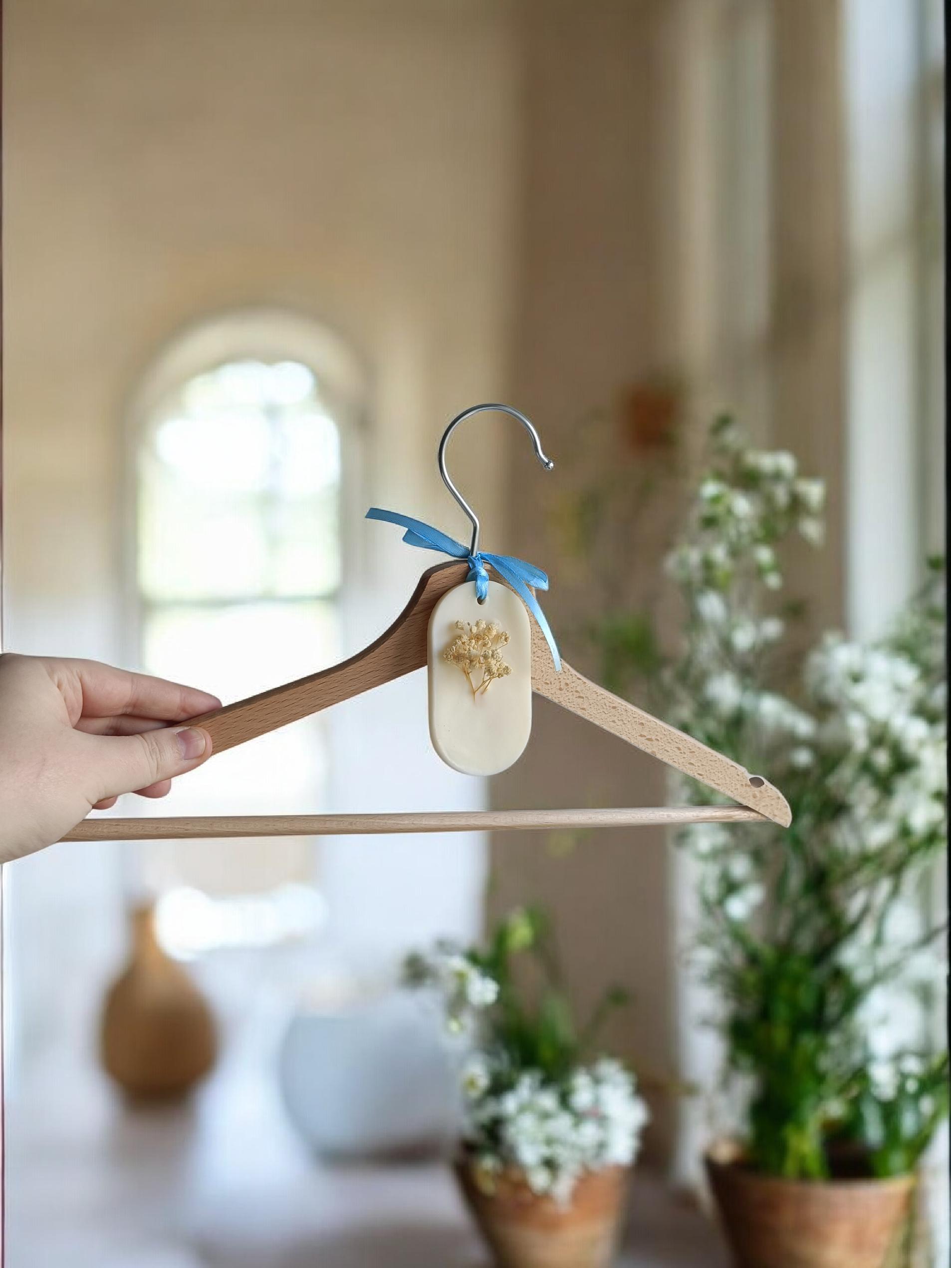 Suspension parfumée Linge propre - Cire de soja - Parfum de Grasse - Armoire & dressing