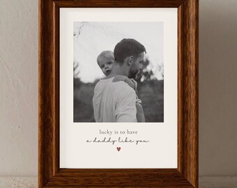 Lámina fotográfica para el Día del Padre • Decoración minimalista para la pared