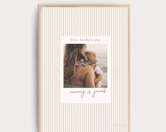 Personalised First Mother's Day Photo Print • Custom Mum Baby Keepsake Wall Art