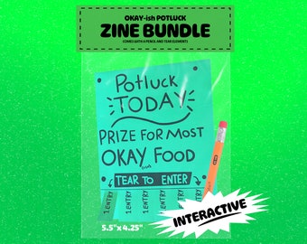 Okay-ish Potluck ZINE BUNDLE | INTERACTIVE | Illustrated |