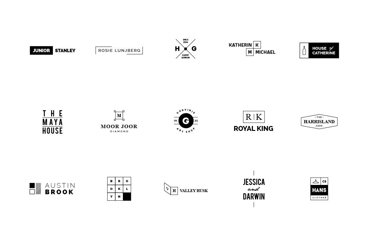 45 Minimalist Logos AI & EPS Files Clean and Modern Logo Collection - Etsy
