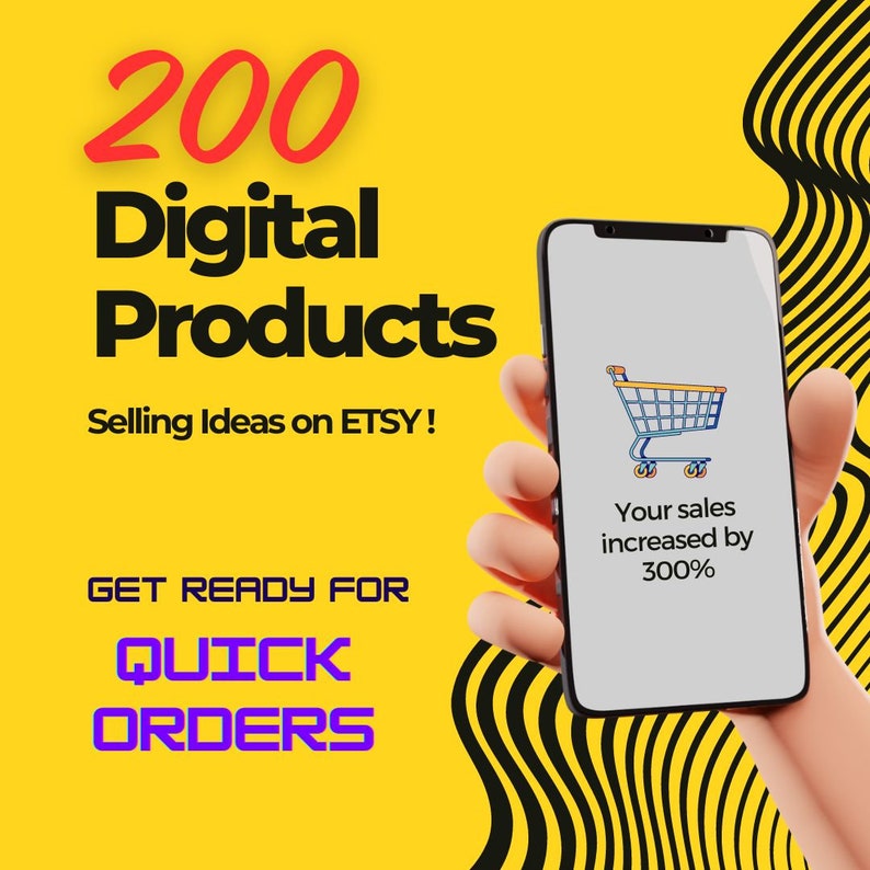 200 Unique Digital Product Ideas for Etsy Instant Download Printable
