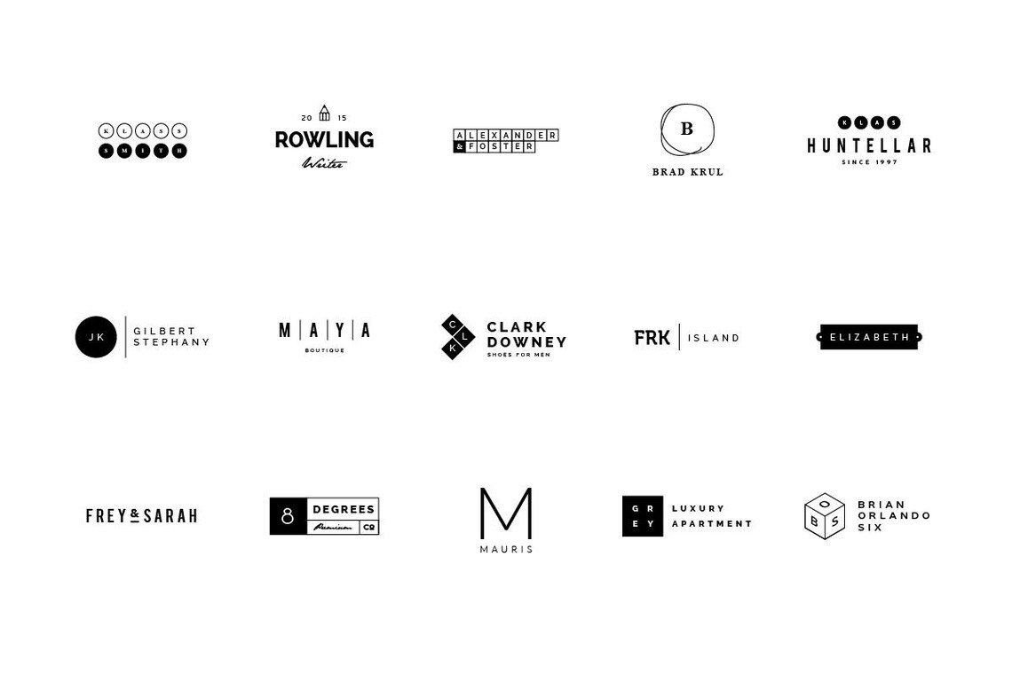 45 Minimalist Logos AI & EPS Files Clean and Modern Logo Collection - Etsy