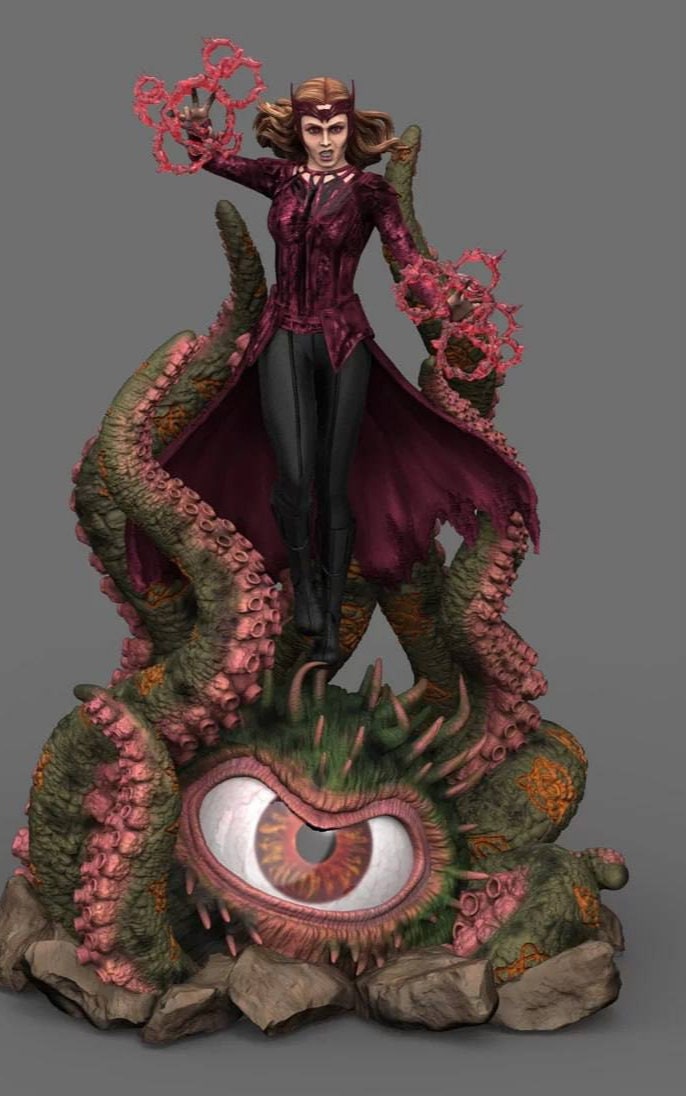 Scarlet Witch Statue 3D STL File 3D Design 3D Printer Scarlet Witch ...