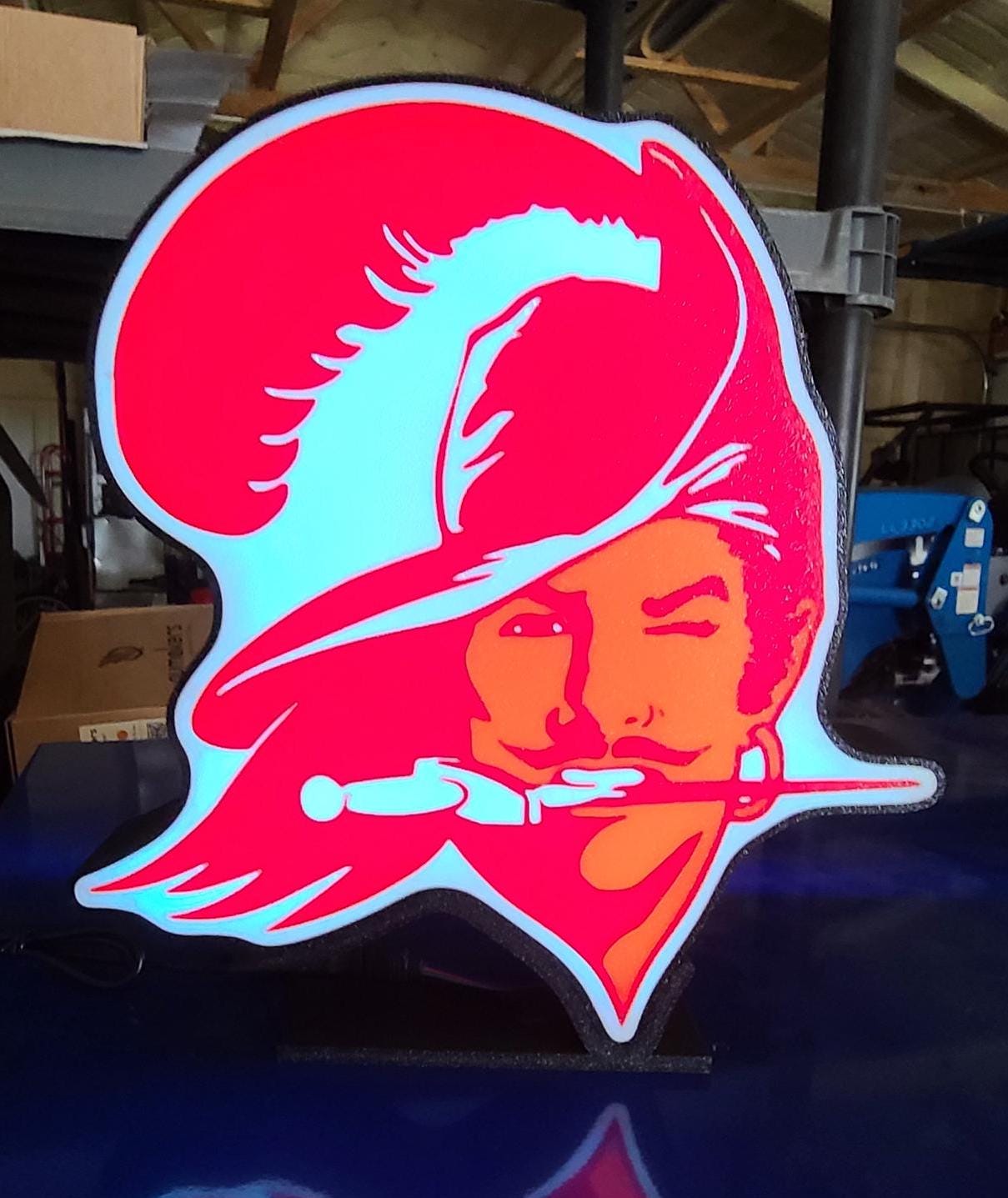 Buccaneers Sign Tampa Bay Buccaneers LED Sign: Multicolored NFL Decor - Etsy