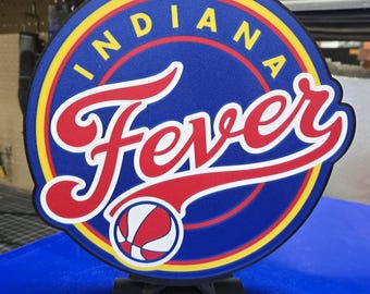 Indiana Fever WNBA Sign with Display stand, LED Basketball