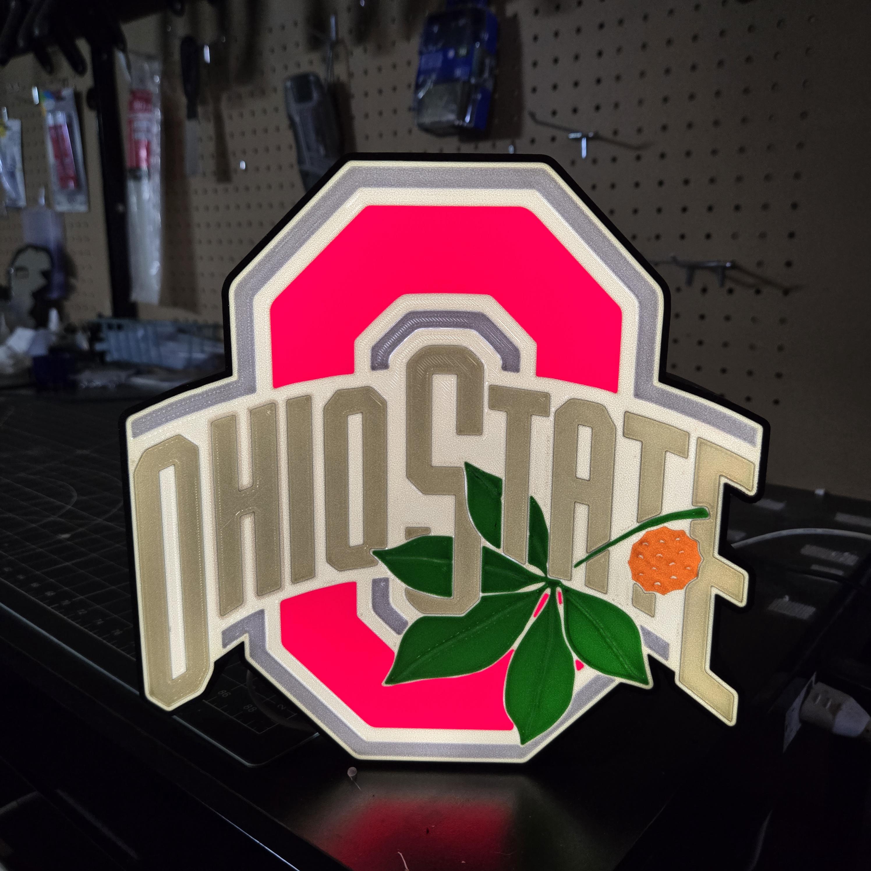 Buckeyes Sign Ohio State Buckeyes LED Sign: NCAA Football Fan Decor - Etsy