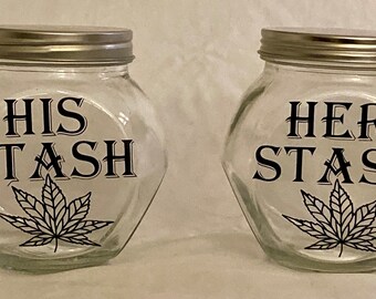 His and hers stash jars