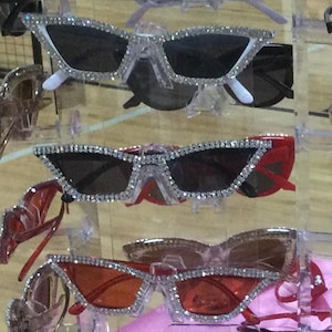 Rhinestone Cat Eye Sunglasses: Sparkly Bling