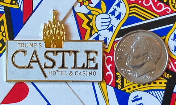 Vintage Trump's Castle Hotel & Casino Pin - image 2