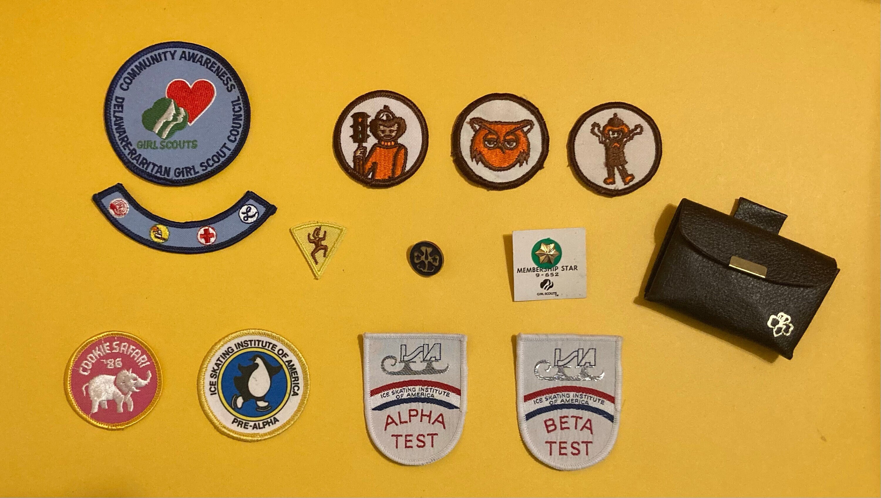 Lot of 7 Vintage 1980s Girl Scout Patches Cat Patch 80s Craft Supply  Appliqué Girl Scout Costume Cookies Patch Badges 