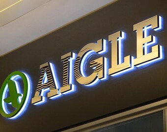 Laser Cut Sign Backlit Business Sign Custom Sign Wall Logo Sign 3D Logo ...