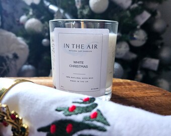 White Christmas natural soy candle 30cl