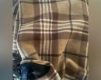 Rachel Roy Wrap Cape Poncho Brown/tan/beige Checkered Never Used