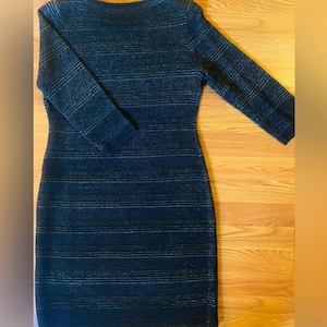 Calvin Klein Midi Black Sparkly Dress