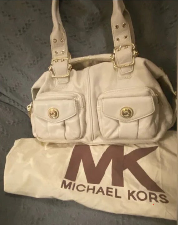 Michael Kors Vanilla Satchel Bag Genuine Leather N
