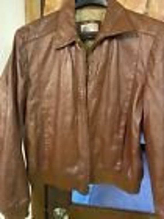 Vintage Silton Leather Bomber Jacket