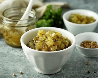 Swedish Pickled Relish “Bostongurka” – Traditional Finely Chopped Cucumber Relish – 375g (13.23 oz) – Scandinavian Condiment in Jar