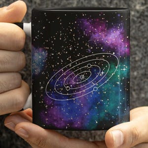 Taza Galaxia Mágica: Taza de Café Sensible al Calor que Cambia de Color