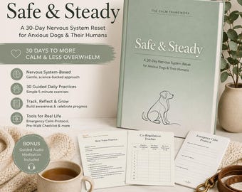 Anxious Dog Workbook | 30-Day Nervous System Reset, Fearful Dogs (Printable PDF)
