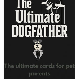 Lustige Schnauzer Hundevater Karte zum ausdrucken - Hund Papa Geburtstags- oder Vatertagsgeschenk | Ultimative Hunde Dad Karte | Digitaler Download