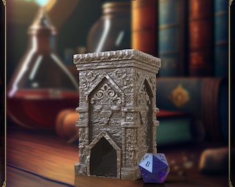 Torre de Dados Monolith Tiny Dice Tower, Rolador de Dados para RPG de Mesa, D&D e Jogos de Tabuleiro
