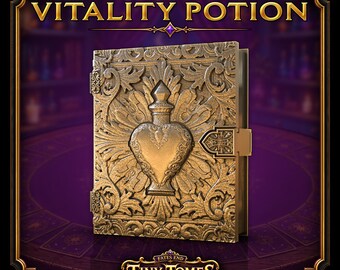 Potion Tiny Tome Deck Box | Trading Card Holder, DnD Dice Box, MTG Storage Case