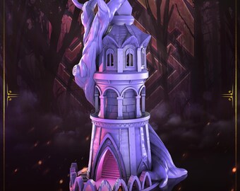 Torre de Dados del Árbol de la Vida, juego de rol de fantasía para juegos de mesa, DnD y de mesa