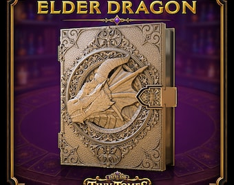 Dragon Tiny Tome Deck Box | Trading Card Holder, DnD Dice Box, MTG Storage Case