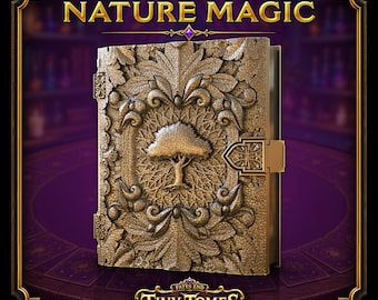 Druid Tiny Tome Deck Box | Trading Card Holder, DnD Dice Box, MTG Storage Case