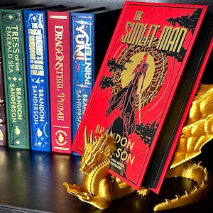 Reading Dragon Book Display, Fantasy Book Stand for Books OR Kindle OR Tablet, Over 50 Colors Available