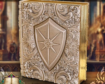 Tomo de almacenamiento de dados Paladin, bandeja de liar, organizador de mazos MTG y minifiguras