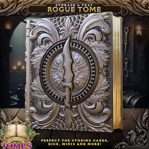 Rogue Würfelaufbewahrung Wälzer, Würfelbrett & Minifiguren Aufbewahrung für Rollenspiele, DnD und Magic the Gathering MTG Kartenaufbewahrung