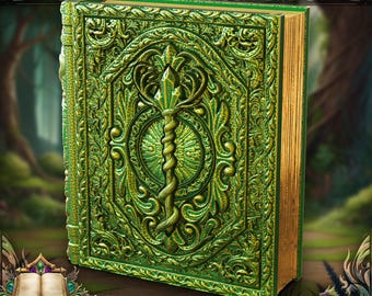 Tomo de almacenamiento de dados de druida, bandeja de liar, organizador de mazos MTG y minifiguras
