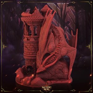 The Watchtower Dice Tower, RPG Dice Roller for Roleplaying Games, DnD Pathfinder and Board Games, Fantasy Tabletop Gaming, Mythic Roll