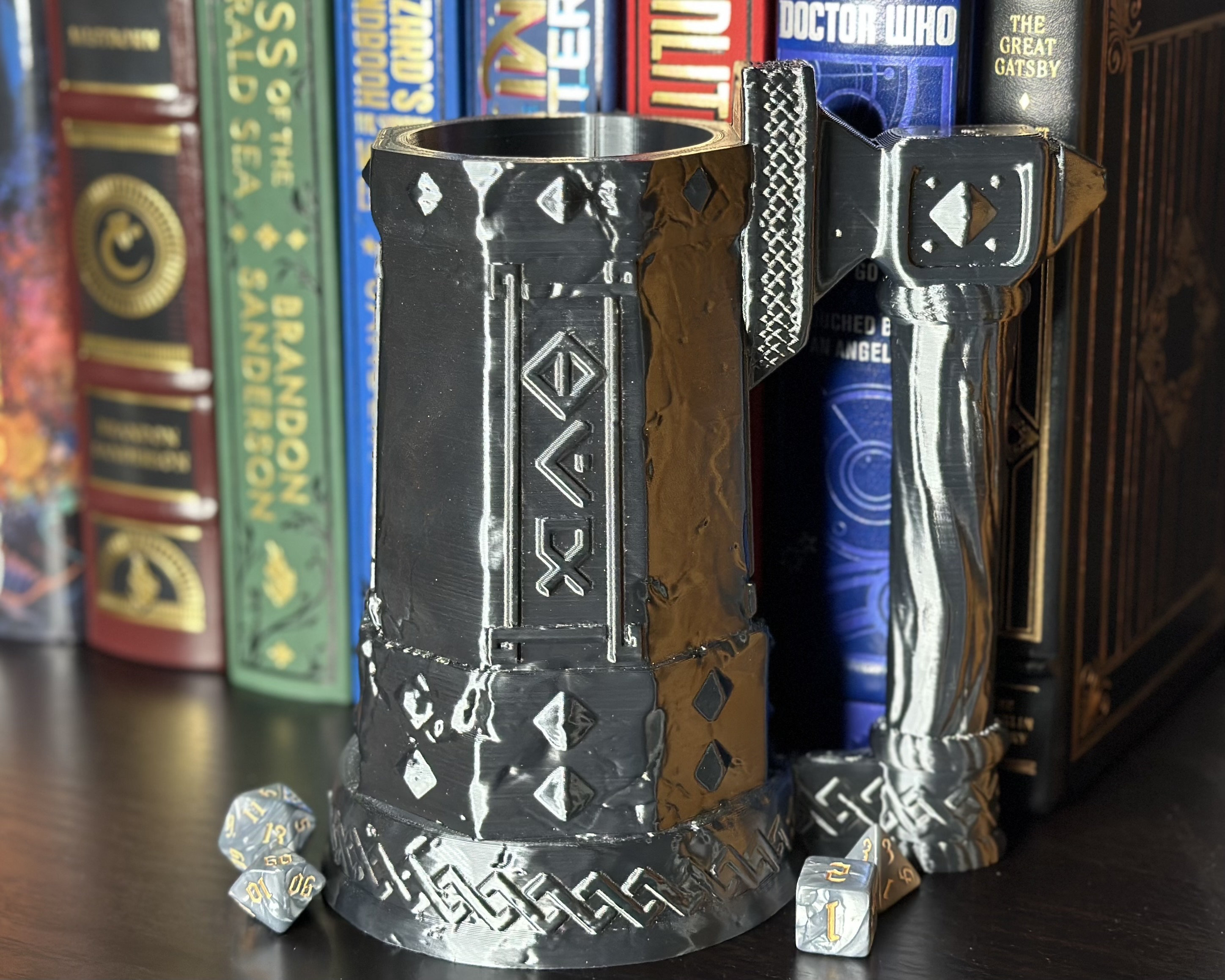 Dwarf Mythic Mug Can Holder, DnD Drink Container, Dungeons and Dragons Pathfinder RPG Tabletop Gaming, Role Playing Game Cosplay Props