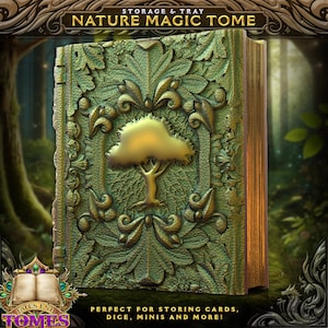 Nature Magic Würfelaufbewahrung Wälzer, Würfelaufbewahrung & Minifiguren Aufbewahrung für Rollenspiele, DnD und Magic the Gathering MTG Kartenaufbewahrung