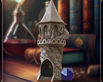 Torre de Dados Fae Villa Tiny, Rolador de Dados para RPG de Mesa, D&D e Jogos de Tabuleiro