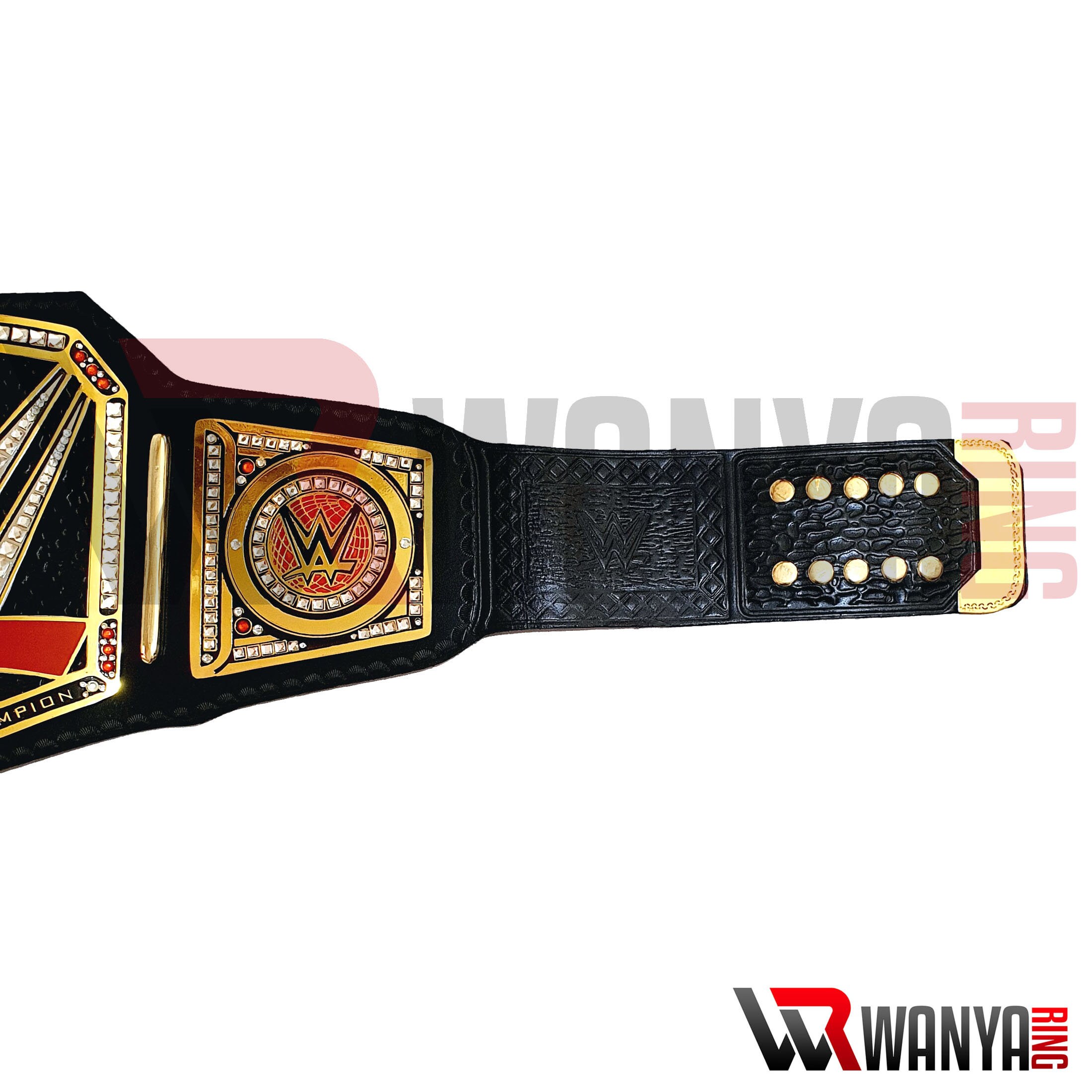 Cintura Campionato Mondiale Dei Pesi Pesanti Pelle Adulto Nera Replica - Foto 9