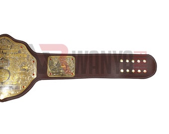 Cintura Campionato Mondiale Dei Pesi Pesanti Pelle Adulto Nera Replica - Foto 7