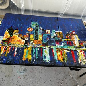Dallas Skyline Painting