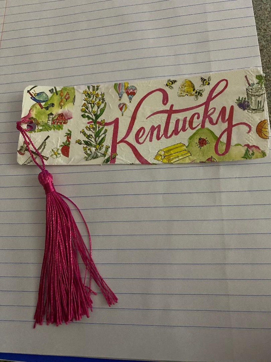 Bookmark Handmade With State and Graphics Kentucky - Etsy