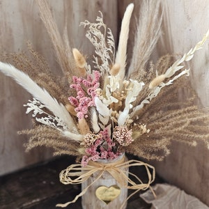 Dried Flowers Gift in vase,Pampas Grass Bouquet,Dried Flower Arrangement,Mixed Pampas Grass,Boho Flower Bouquet,Boho decor,Birthday Flowers