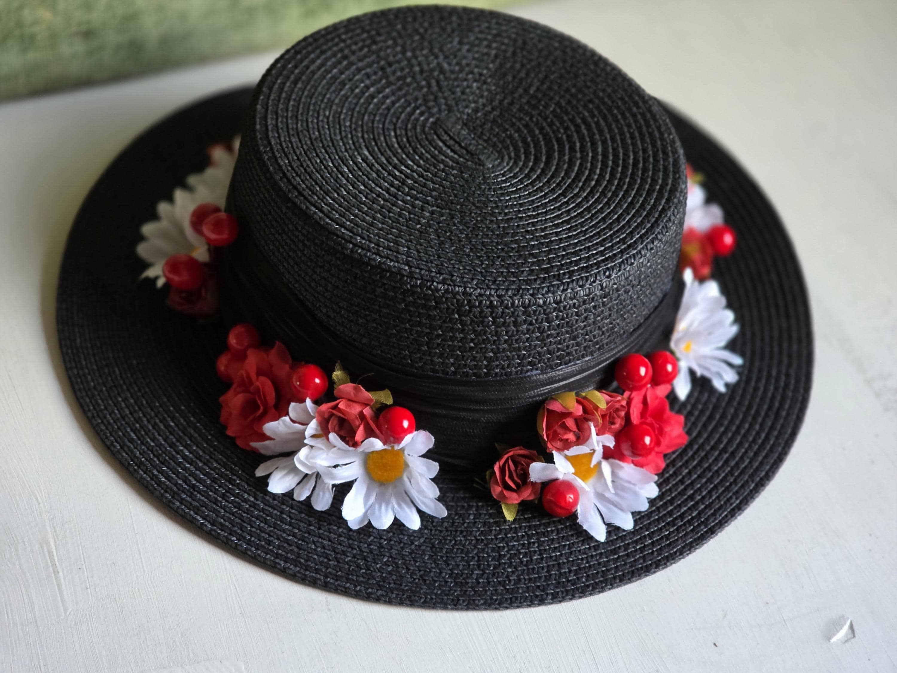 Mary Poppins Jolly Holiday Costume Hat,mary Poppins Hat,kids  display picture 3